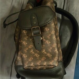 Coach Brown and Black Patterned Men's Backpack